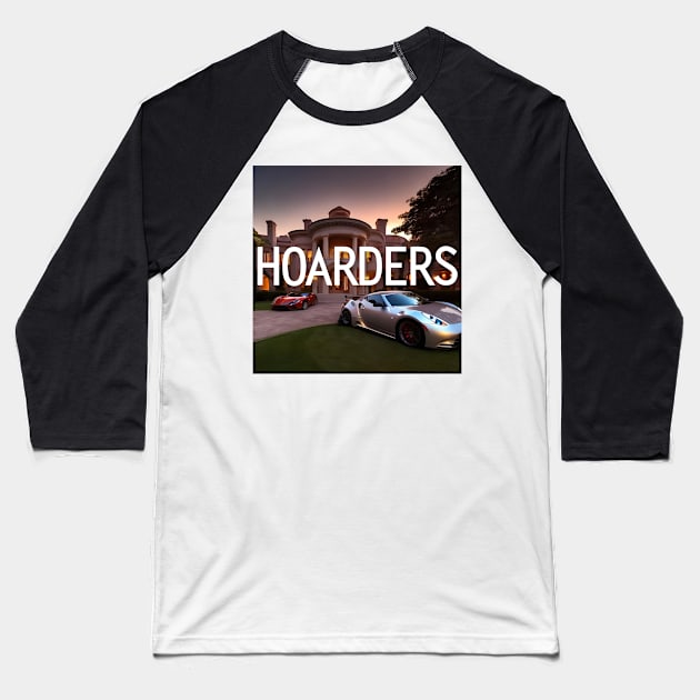 Hoarders - Mansion Baseball T-Shirt by gnotorious